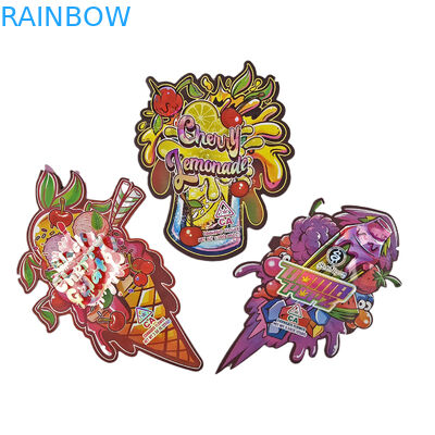 Impresión personalizada 3.5g 7g 14g 28g Bolsas de caramelo de forma especial a prueba de olor para alimentos