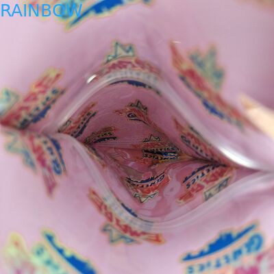 Logotipo personalizado de color mate Bolsa de plástico en forma de rebloqueable a prueba de olor de corte por die Ziplock 3.5 bolsas de Mylar para dulces