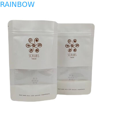 Ventana transparente Bolsas de cremallera de plástico bolsas de pie de bolsa de papel laminado Impresión digital