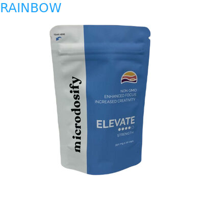 Hoja de hierba medicinal de sello de tres lados Bolsa a prueba de olor Bolsas de Mylar personalizadas con ventana