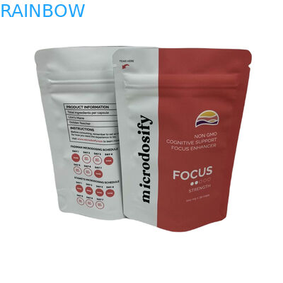 Hoja de hierba medicinal de sello de tres lados Bolsa a prueba de olor Bolsas de Mylar personalizadas con ventana