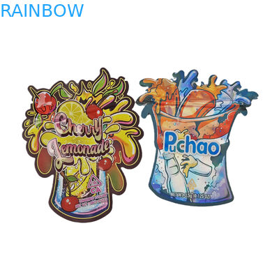 Por mayor 3.5g Bolsas cortadas a medida para envases de alimentos Con forma a prueba de olor Bolsa comestible Bolsas de alimentos Mylar