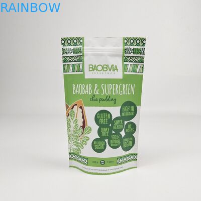 Embalaje de alimentos personalizado Bolsas de sellado con cierre de cremallera Bolsas de cremallera para café Leche de suero Polvo de galleta Azúcar