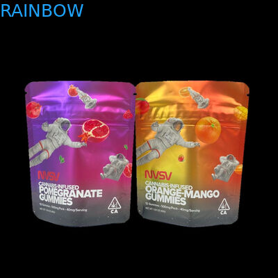 3.5 Bolsas de plástico de gramos Embalaje Etiqueta personalizada Impreso