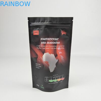 Envase de color mate reabreble Bolso de aluminio de aluminio envasado Bolso de cerradura con cremallera Bolso de embalaje de alimentos Mylar