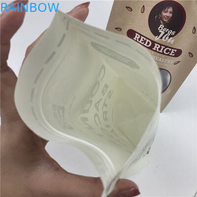 Aseguramiento de la calidad Bolsa de papel de aluminio de pie con cremallera Bolsa de embalaje de bocadillos de alimentos