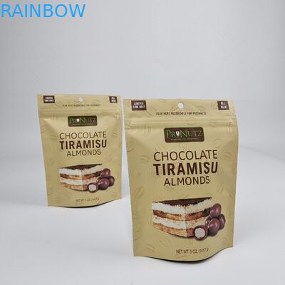 Impresión digital de superficie de Matt personalizada Cerradura con cremallera de plástico Bolsa de embalaje de plástico de sello de alimentos reabreble