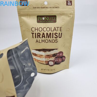 Impresión digital de superficie de Matt personalizada Cerradura con cremallera de plástico Bolsa de embalaje de plástico de sello de alimentos reabreble