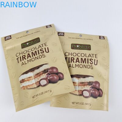 Impresión digital de superficie de Matt personalizada Cerradura con cremallera de plástico Bolsa de embalaje de plástico de sello de alimentos reabreble