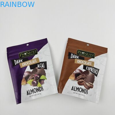 Impresión digital de logotipo personalizado Bolsa plana de plástico con cerradura con cremallera con bolsas de papel de aluminio para bolsas de dulces