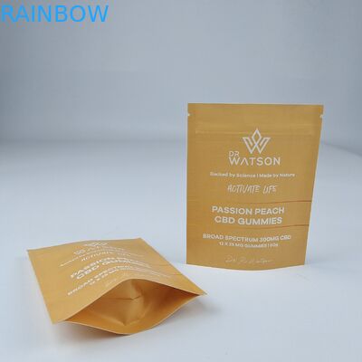 MOPP Bolsa de papel Kraft compostable Bolsa de papel Kraft personalizada con cremallera resistente a la humedad para alimentos