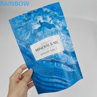 Impresión personalizada de papel mate 250g 400g 500g comestible, exfoliante corporal, baño en remojo, embalaje de plástico, embalaje de alimentos. Bolsa de cremallera.