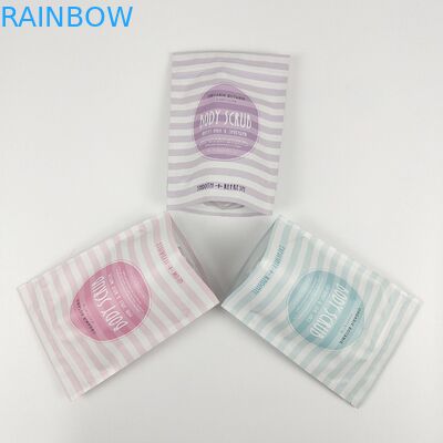 Impresión digital personalizada Bolsa de papel Kraft Stand Up Ziplock Bolsas de papel de aluminio para el cuerpo de café Scrub embalaje