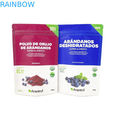 Bolsa de embalaje biodegradable a prueba de olor con ventana Bolsas de papel kraft blanco para té galletas pasteles nueces comestibles polvo mascota F