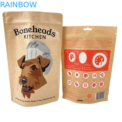 Bolsa de papel 100% biodegradable y a prueba de olor Para mangos en polvo Nueces de té Bolsas de alimentos para mascotas Bolsas de papel Kraft blanco