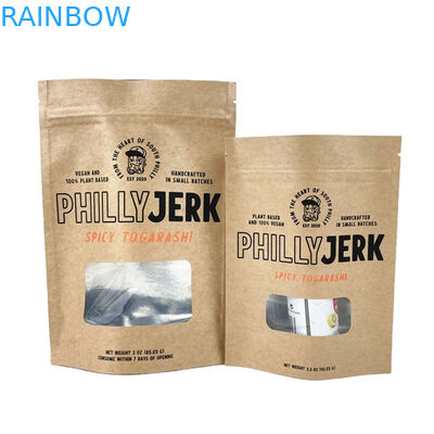 Impresión digital Logotipo personalizado Bolsas de papel kraft blanco para mangos Nueces en polvo Alimentos para mascotas Papel biodegradable a prueba de olor