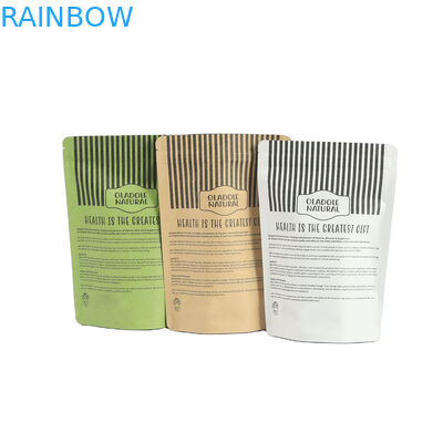 Bolsas de papel Kraft de calidad alimentaria para mangos en polvo comestibles Nueces de galleta Alimentos para mascotas Té ecológico Papel a prueba de olor