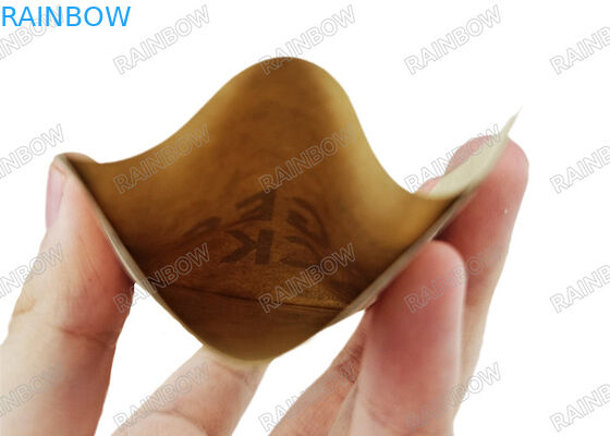 Bolsa biodegradable de bolsas de papel Kraft de tres lados sellada para pastillas