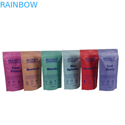 Bolsas digitales impresas de Mylar a prueba de olor Embalaje de polvo de café de pie Bolsa con cerradura de cerradura con papel de aluminio