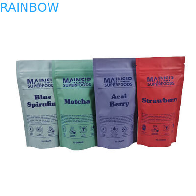 Bolsas digitales impresas de Mylar a prueba de olor Embalaje de polvo de café de pie Bolsa con cerradura de cerradura con papel de aluminio