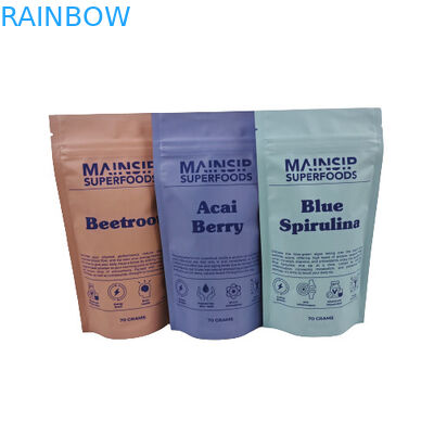 Bolsas digitales de embalaje de cacao en polvo caliente, bolsas de plástico de cacao en polvo con cierre con cremallera.