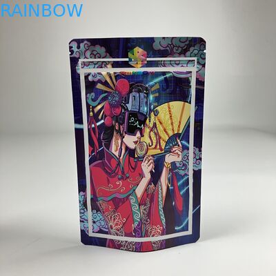 Bolsas digitales de impresión de Mylar Matt VMPET Bolsas con cremallera a prueba de olor CMYK Pantone 250g Bolsa