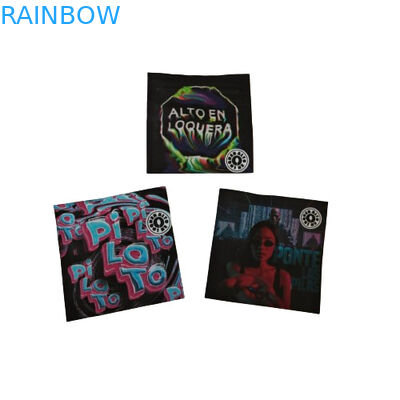 Bolsas de muestras resegables a prueba de olor con ventana transparente Embalaje en polvo Bolsa de plástico