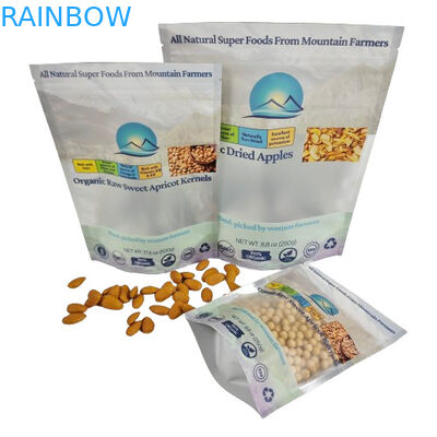 Bolsa de plástico reabrible a medida en el mercado al por mayor Embalaje de té Bolsa de pie Bolsa de cerradura con cremallera