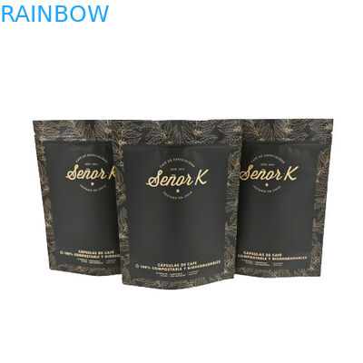 Bolsa de plástico reabrible a medida en el mercado al por mayor Embalaje de té Bolsa de pie Bolsa de cerradura con cremallera