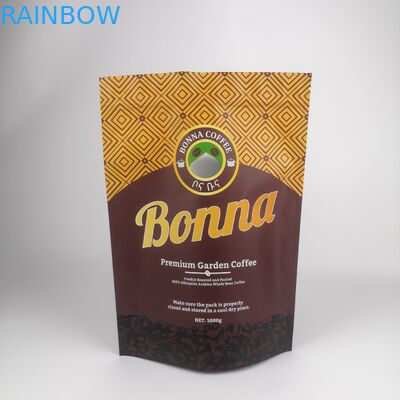 Bolsas de embalaje de papel Kraft a prueba de olor reabrebles personalizadas para caramelos de goma en polvo con logotipo