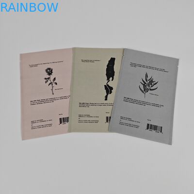 Muestras cosméticas Crema facial biodegradable Bolso Kraft Impresión digital personalizada Bolsas pequeñas