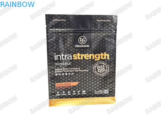 Bolsas de embalaje de papel de aluminio de polvo de proteína de café personalizado con bolsas Mylar a prueba de olor de válvula