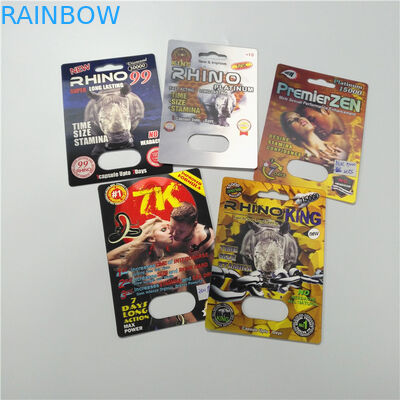 Embalaje de tarjetas de ampollas de cantidad personalizada con un grosor de 0,1 mm