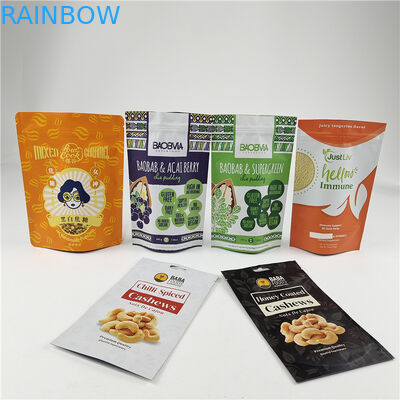 Mejor vendido Amigo del Medio Ambiente Bolsa de pie con cremallera Prueba de humedad Bolsas de embalaje de plástico de grado alimenticio