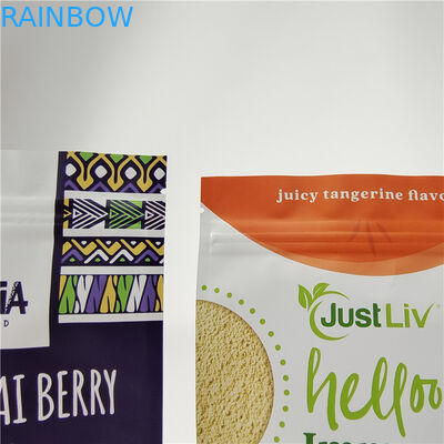 Mejor vendido Amigo del Medio Ambiente Bolsa de pie con cremallera Prueba de humedad Bolsas de embalaje de plástico de grado alimenticio