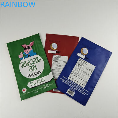 Fabricante Tamaño personalizado Almacenamiento Bolsa de bocadillos Embalaje Bolsa de embalaje de cartón de aluminio