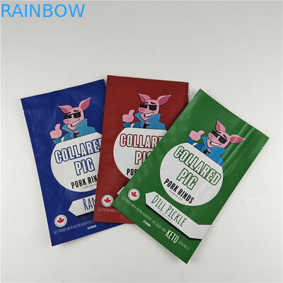 Fabricante Tamaño personalizado Almacenamiento Bolsa de bocadillos Embalaje Bolsa de embalaje de cartón de aluminio