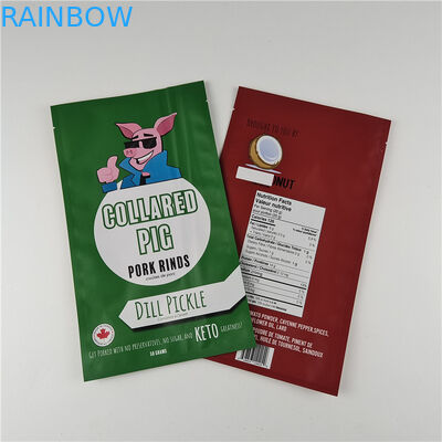 Fabricante Tamaño personalizado Almacenamiento Bolsa de bocadillos Embalaje Bolsa de embalaje de cartón de aluminio