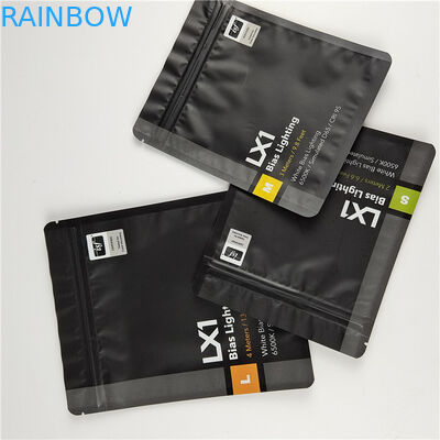 Logotipo personalizado de alta calidad Impreso Bolsas de sello de tres lados para el cuidado dental Embalaje con material ecológico y seguro