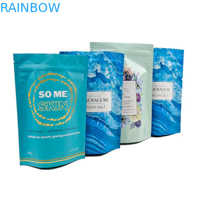 Embalaje de papel de aluminio envasado en bolsas con cremallera superior