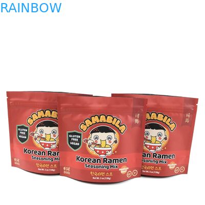 Envases de incienso de hierbas fundidas para bolsas de pie con sistema de cierre de cremallera