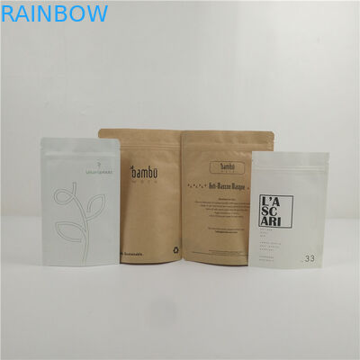 Bolsa de papel Kraft compostable ecológico de impresión personalizada Bolsa de papel biodegradable