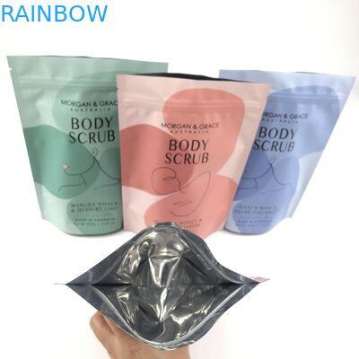 Bolsa de exfoliante corporal personalizada Bolsa de embalaje cosmético con varios tamaños