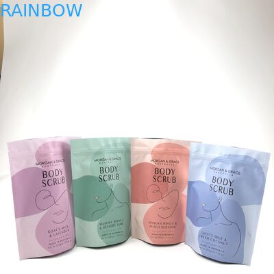 Bolsa de exfoliante corporal personalizada Bolsa de embalaje cosmético con varios tamaños