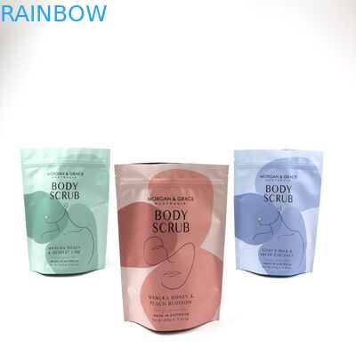 Bolsa de exfoliante corporal personalizada Bolsa de embalaje cosmético con varios tamaños