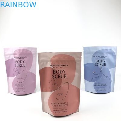 Bolsa de exfoliante corporal personalizada Bolsa de embalaje cosmético con varios tamaños