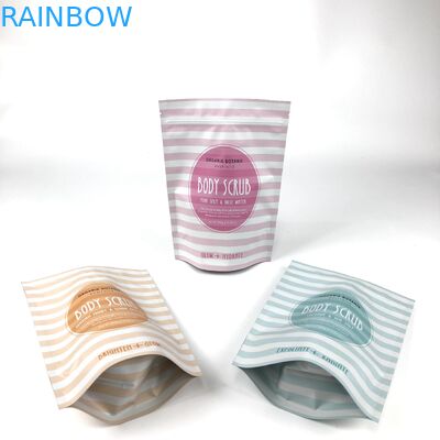 Bolsa de embalaje cosmético Bolsa de exfoliante para el cuerpo para el baño Bolsa de exfoliante de sal y cuerpo Bolsas Mylar