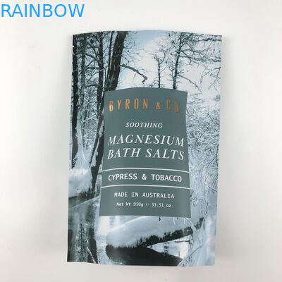Envases de muestras de papel aluminio de varios tamaños para bolsas de sal de baño Mylar dentro del artículo