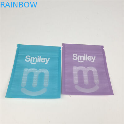 Alineación de dientes limpios Bolsas de plástico selladas de tres lados Mylar Embalaje a prueba de fugas y a prueba de humedad