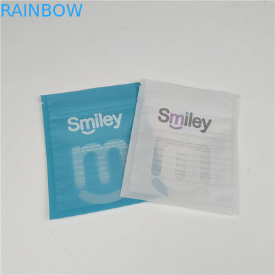 Alineación de dientes limpios Bolsas de plástico selladas de tres lados Mylar Embalaje a prueba de fugas y a prueba de humedad